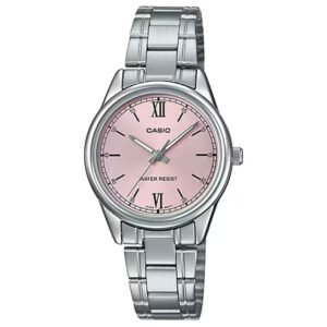 Casio Women's Stainless Steel Wristwatch with Pink